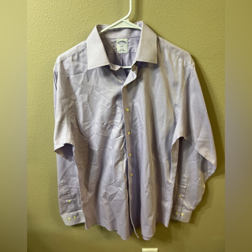 Brooks Brothers Pink Button Down Long Sleeve Dress Shirt Slim Fit